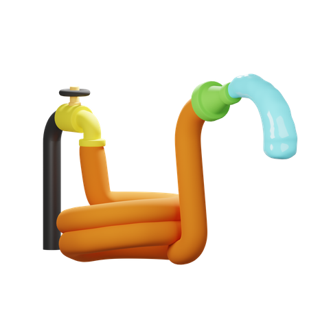 Water Hose  3D Icon