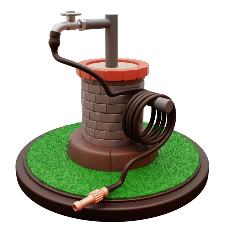 Water Hose  3D Illustration