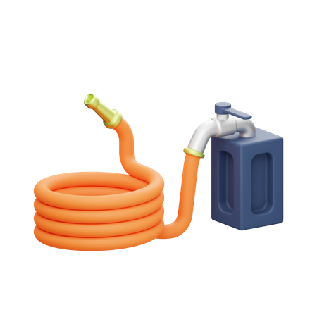 Water Hose  3D Illustration