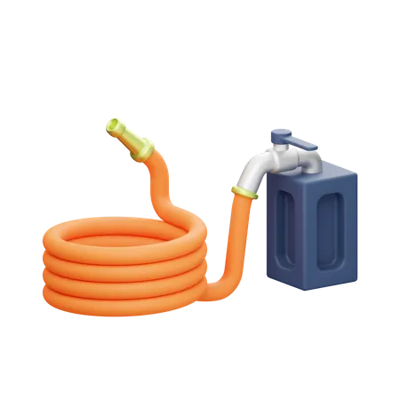 Water Hose  3D Illustration