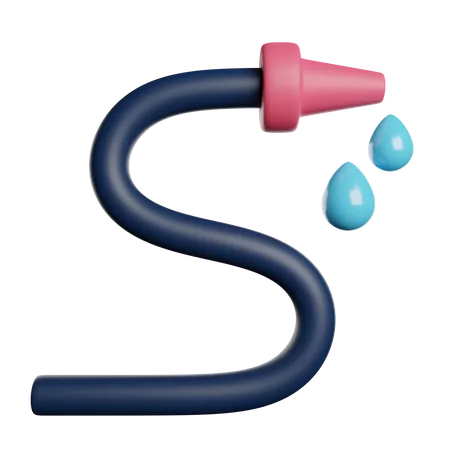 Water Hose Pipe 3D Icon