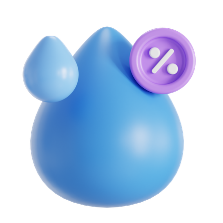 Water humidity  3D Icon