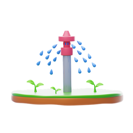 Water Irrigation  3D Icon