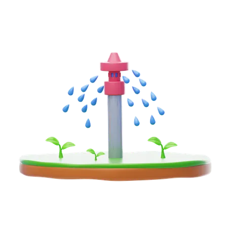 Water Irrigation  3D Icon