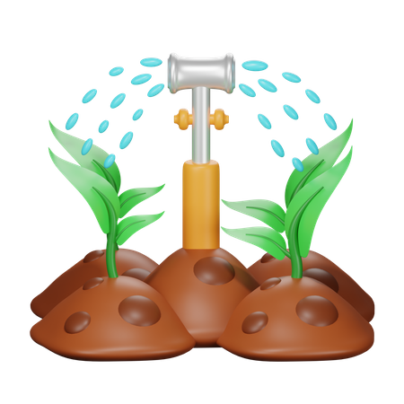 Water Irrigation  3D Icon