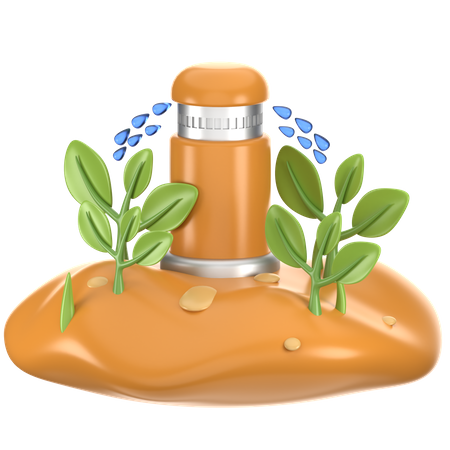 Water Irrigation  3D Icon