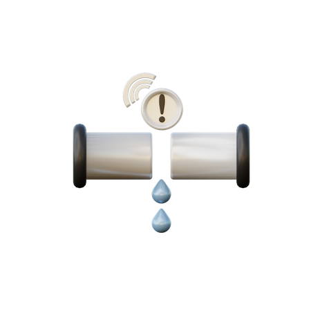 Water Leak Sensor 3D Illustration