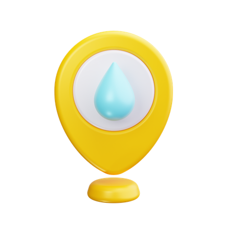 Water Location  3D Icon