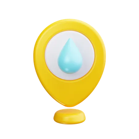 Water Location  3D Icon