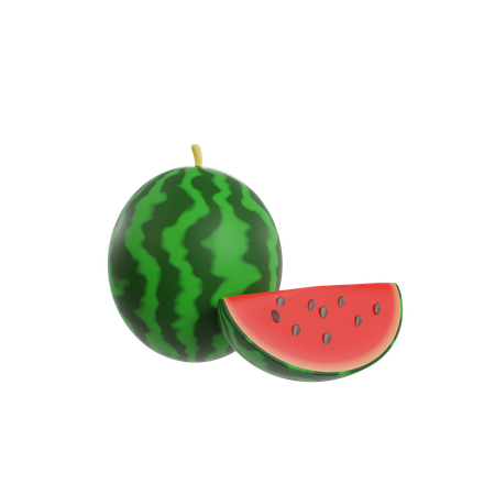 Water melon  3D Illustration