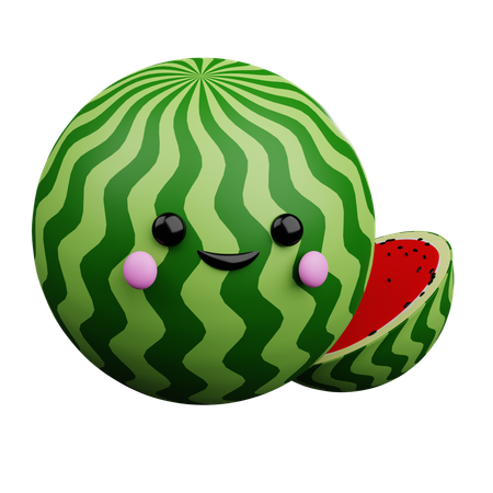 Water Melon  3D Icon