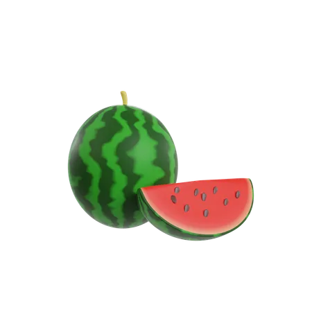 Water melon  3D Illustration