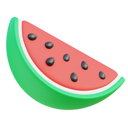 Water Melon Slice  3D Icon