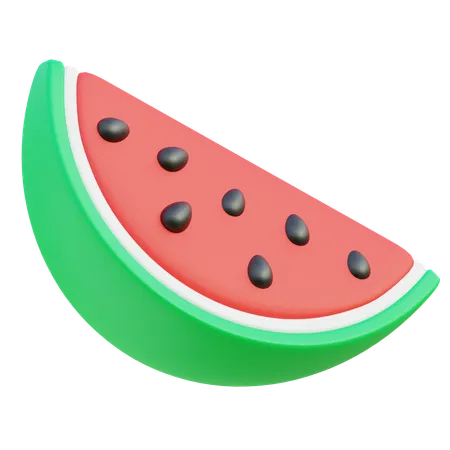 Water Melon Slice  3D Icon