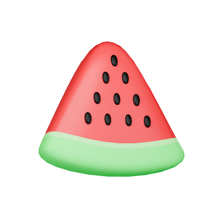 Water Melon Slice  3D Icon