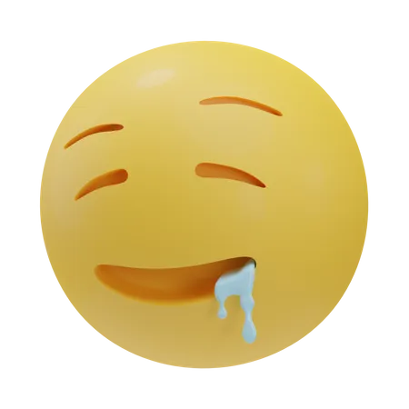 Water Mouth  3D Emoji