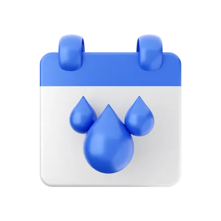 Water Payment Day  3D Icon