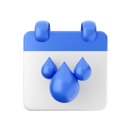 Water Payment Day  3D Icon
