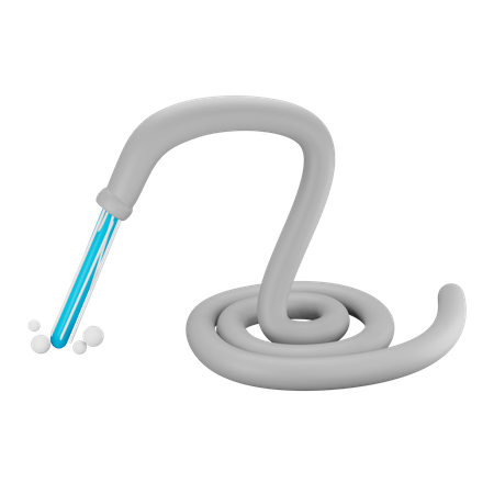 Water pipe  3D Illustration