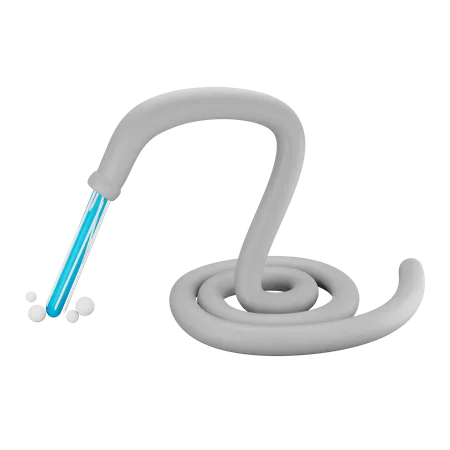 Water pipe  3D Illustration