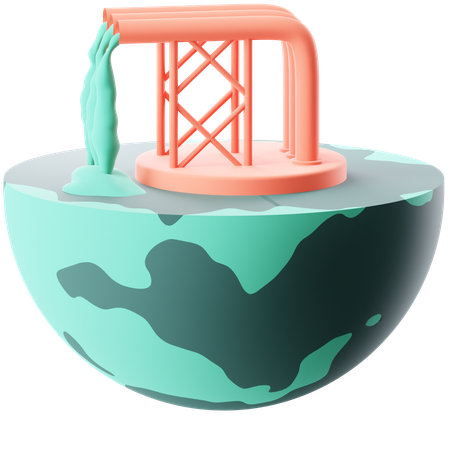 Water Pollution 3  3D Icon