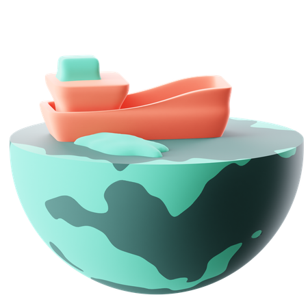 Water Pollution  3D Icon