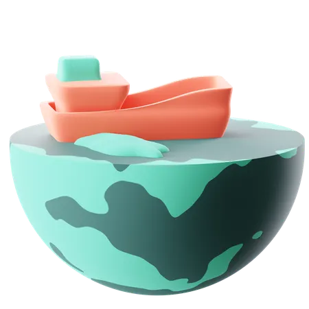 Water Pollution  3D Icon