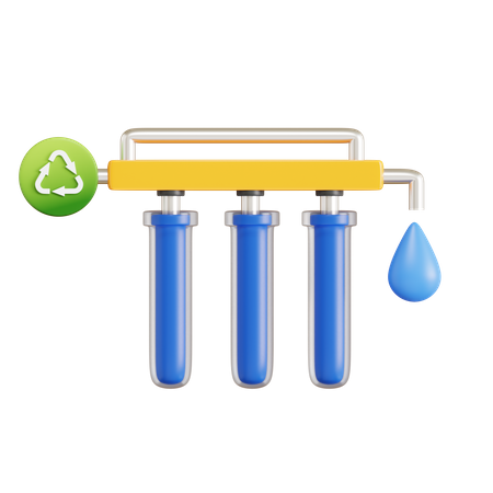 Water Purification  3D Icon