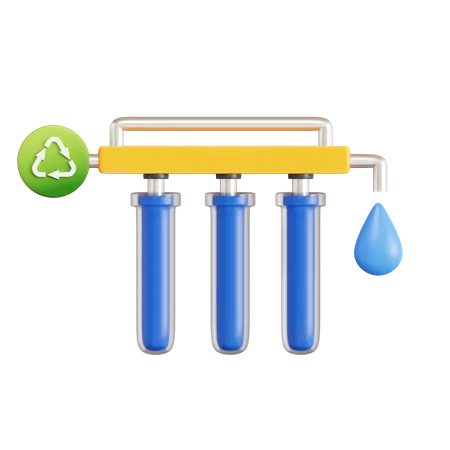 Water Purification  3D Icon