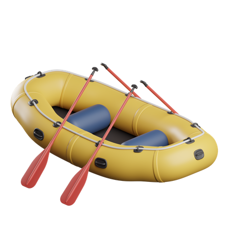 Water Rafting  3D Icon