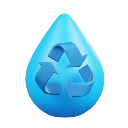 Water Recycle  3D Icon