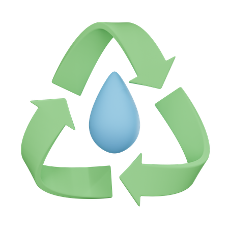 Water Recycle  3D Icon