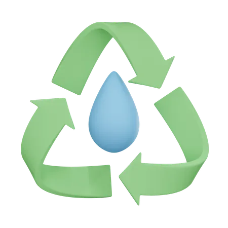Water Recycle  3D Icon