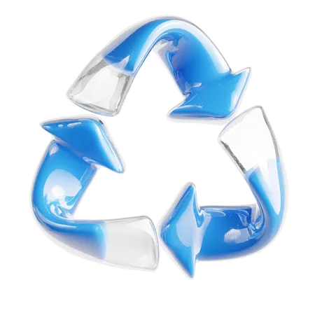 Water Recycling  3D Icon
