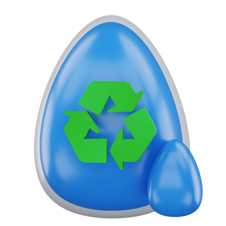 물 재활용  3D Icon