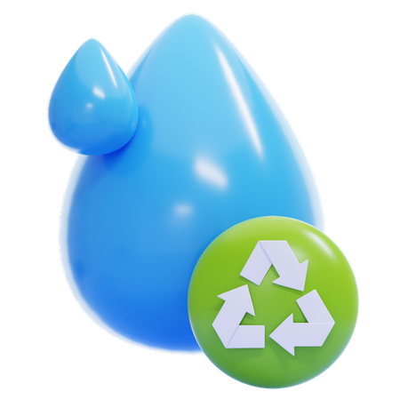 Water Recycling  3D Icon