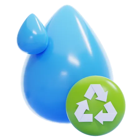 Water Recycling  3D Icon