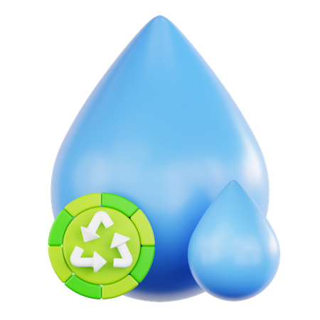 Water Recycling  3D Icon