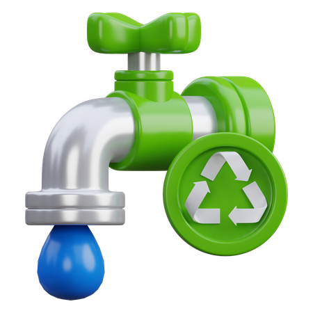 Water Recycling  3D Icon