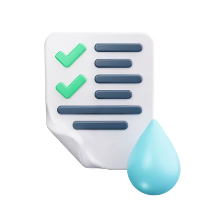 Water Report  3D Icon