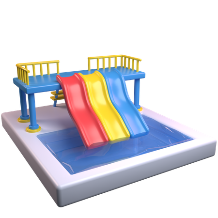 Water Slide  3D Icon