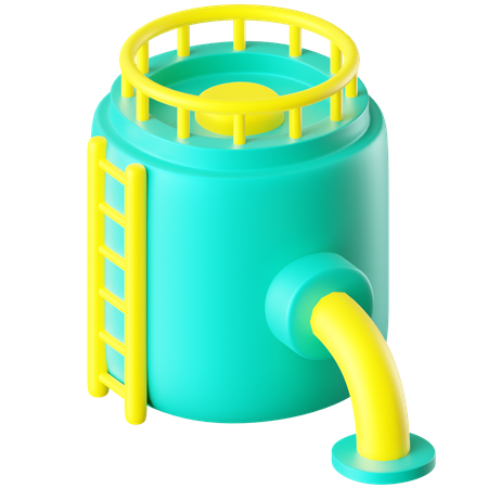 Water Storage Tank  3D Icon