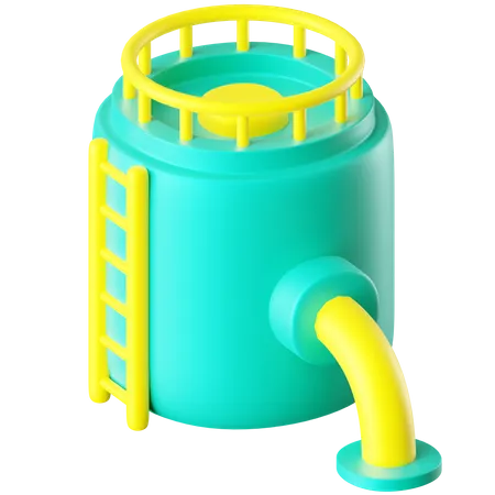 Water Storage Tank  3D Icon