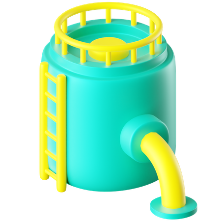 Water Storage Tank  3D Icon