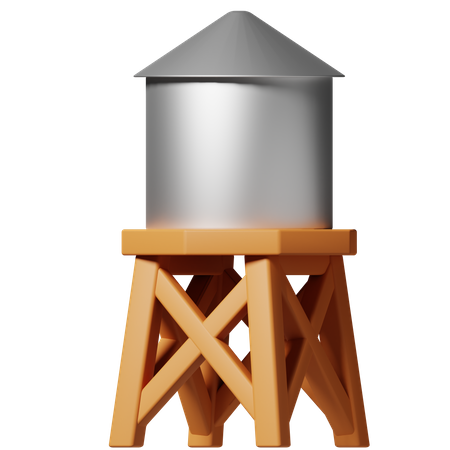 Water Tank  3D Icon