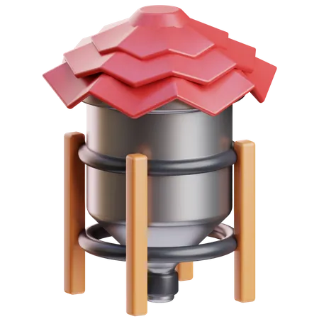 Water Tank  3D Icon