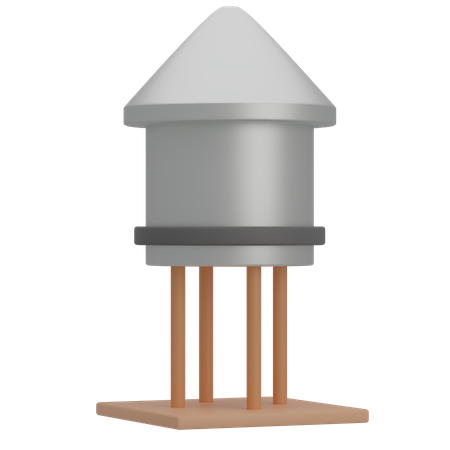 Water Tank  3D Illustration