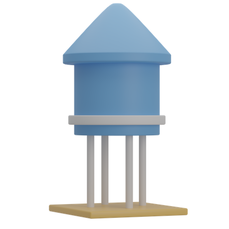 Water Tank  3D Illustration