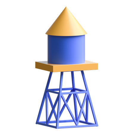 Water Tank  3D Illustration