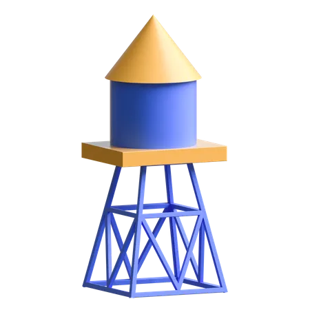 Water Tank  3D Illustration